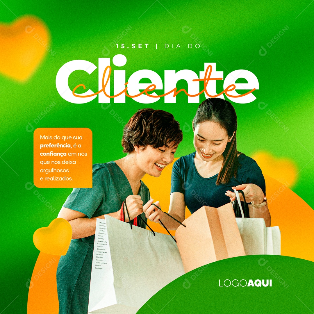 Dia Do Cliente Data Comemorativa 15 De Setembro Social Media PSD Editável