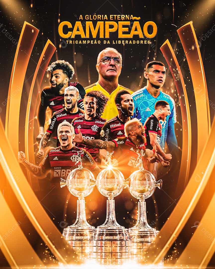 Flyer A Glória Eterna De Um Campeão Social Media PSD Editável