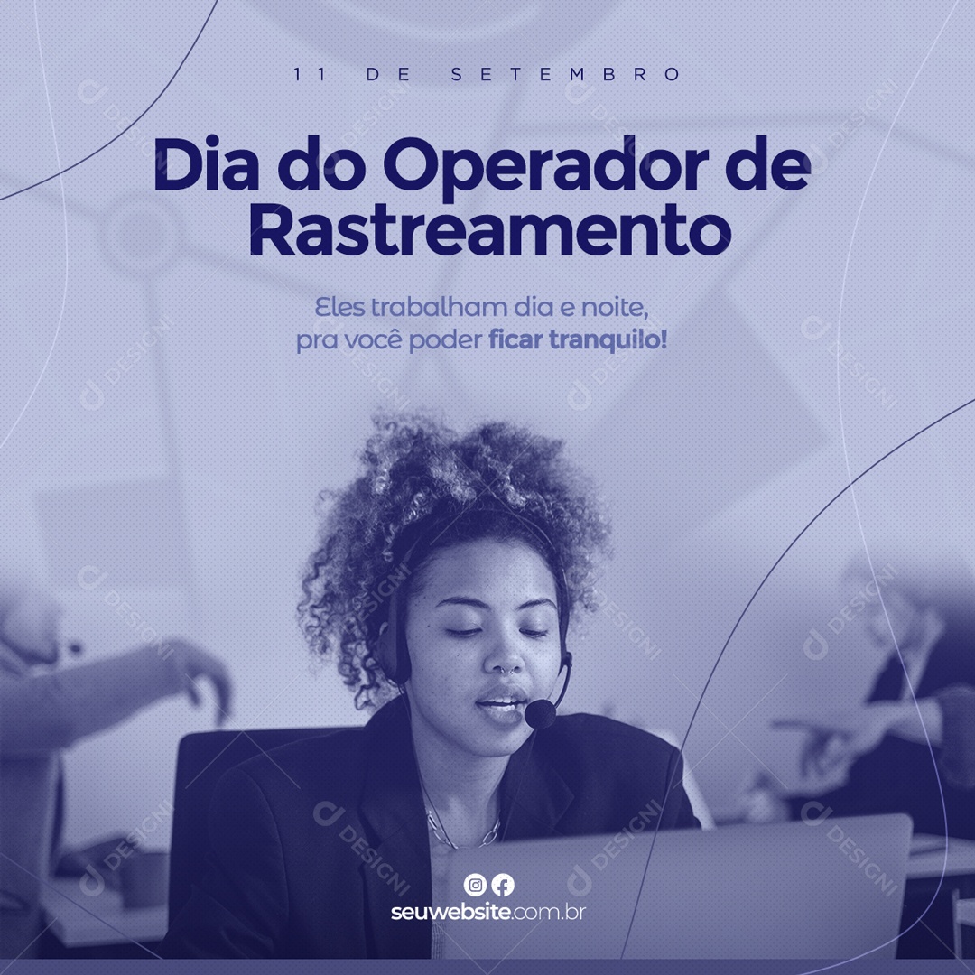 Dia Do Operador De Rastreamento 11 De Setembro Social Media PSD Editável
