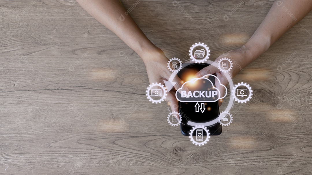 Compartilhamento de empresária, backup, download, upload