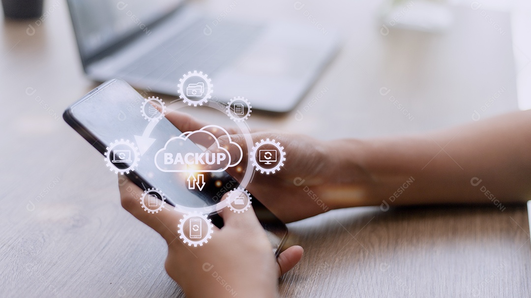 Compartilhamento de empresária, backup, download, upload