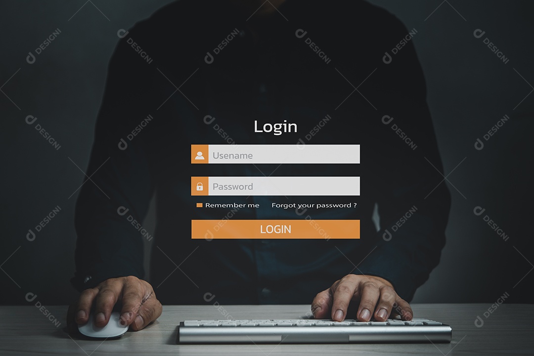 Proteção de dados pessoais contra hackers. Segurança de acesso à internet de segurança de informações pessoais.