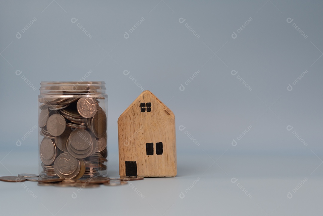 Negócios de conceito imobiliário, seguro residencial e proteção imobiliária.