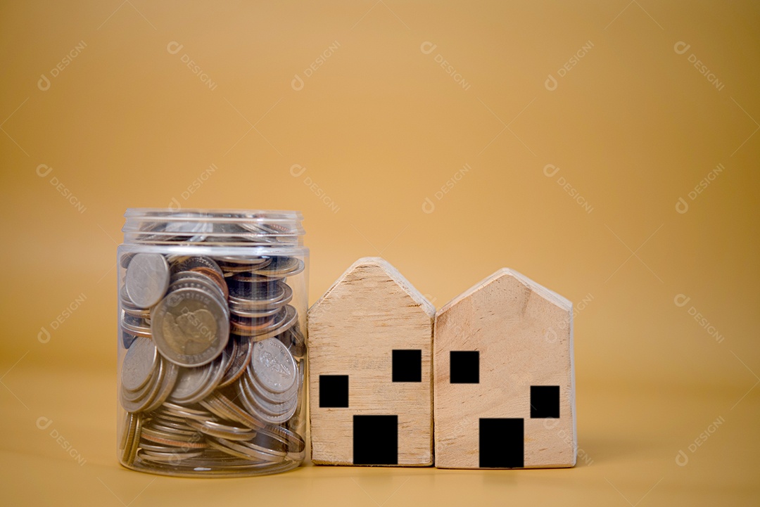 Negócios de conceito imobiliário, seguro residencial e proteção imobiliária.