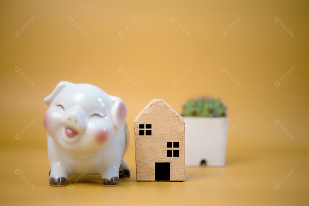 Negócios de conceito imobiliário, seguro residencial e proteção imobiliária.