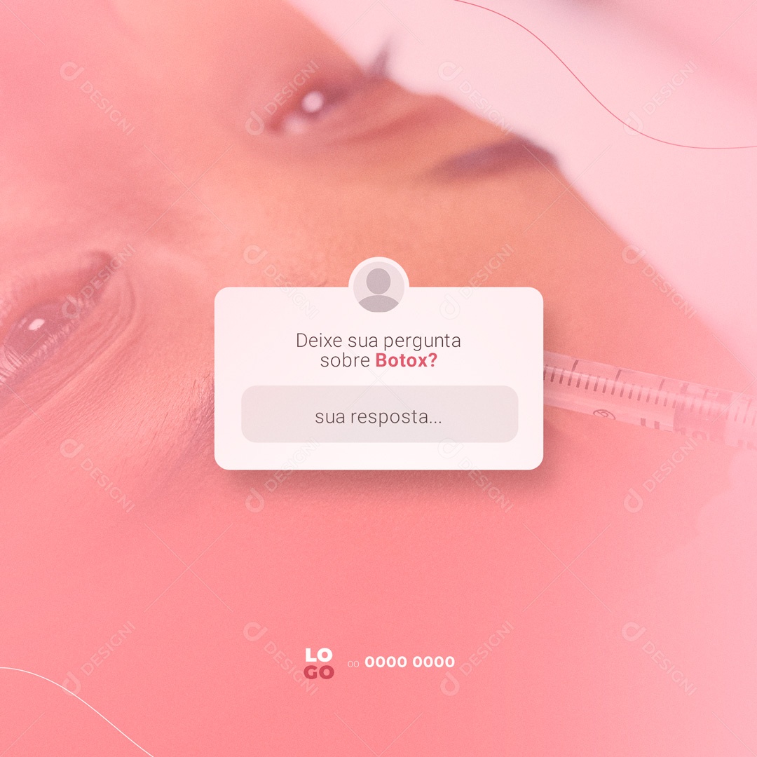 Social Media Clínica de Estética Botox PSD Editável