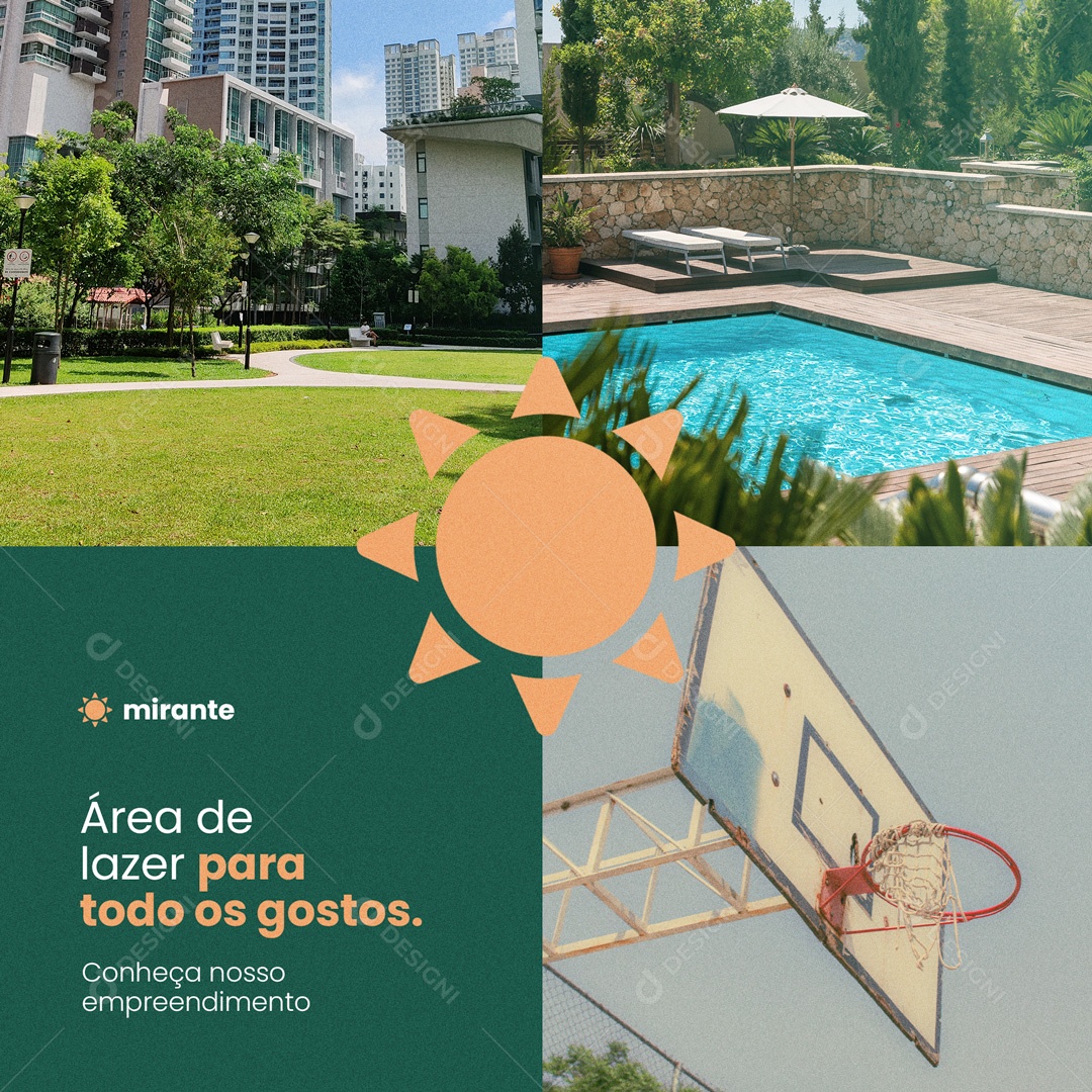 Social Media Condomínio Conheça o Nosso Empreendimento  PSD Editável