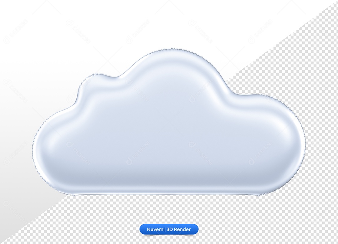Nuvens do Dia Das Crianças Elemento 3D para Composição PSD