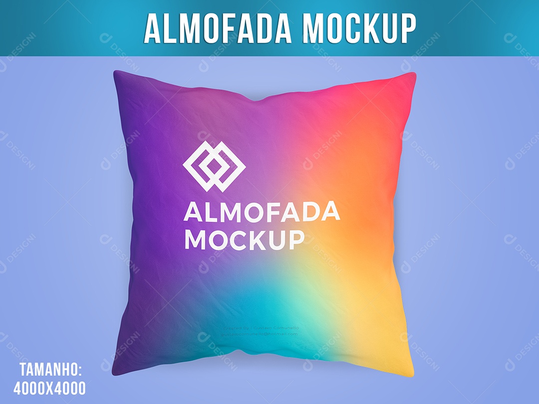 Almofada Mockup PSD Editável