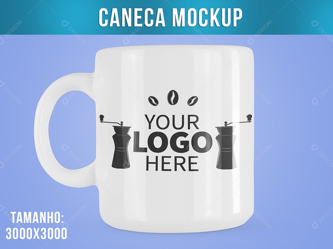 Copo de Café Mockup PSD Editável