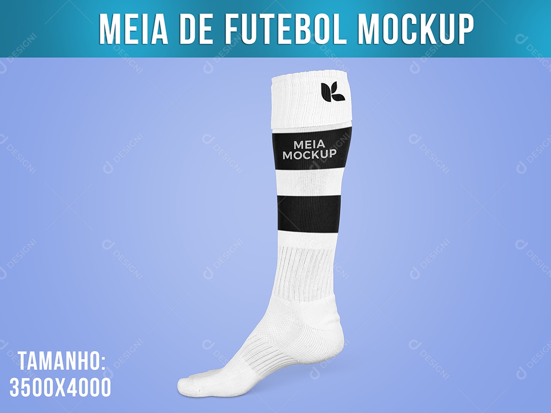 Meia de Futebol Mockup PSD Editável