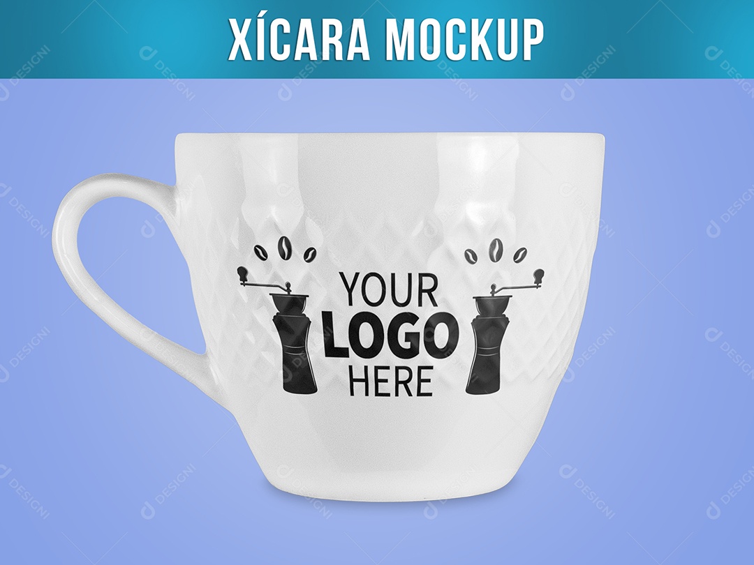 Mockup Xícara de Ceramica Café Chá PSD