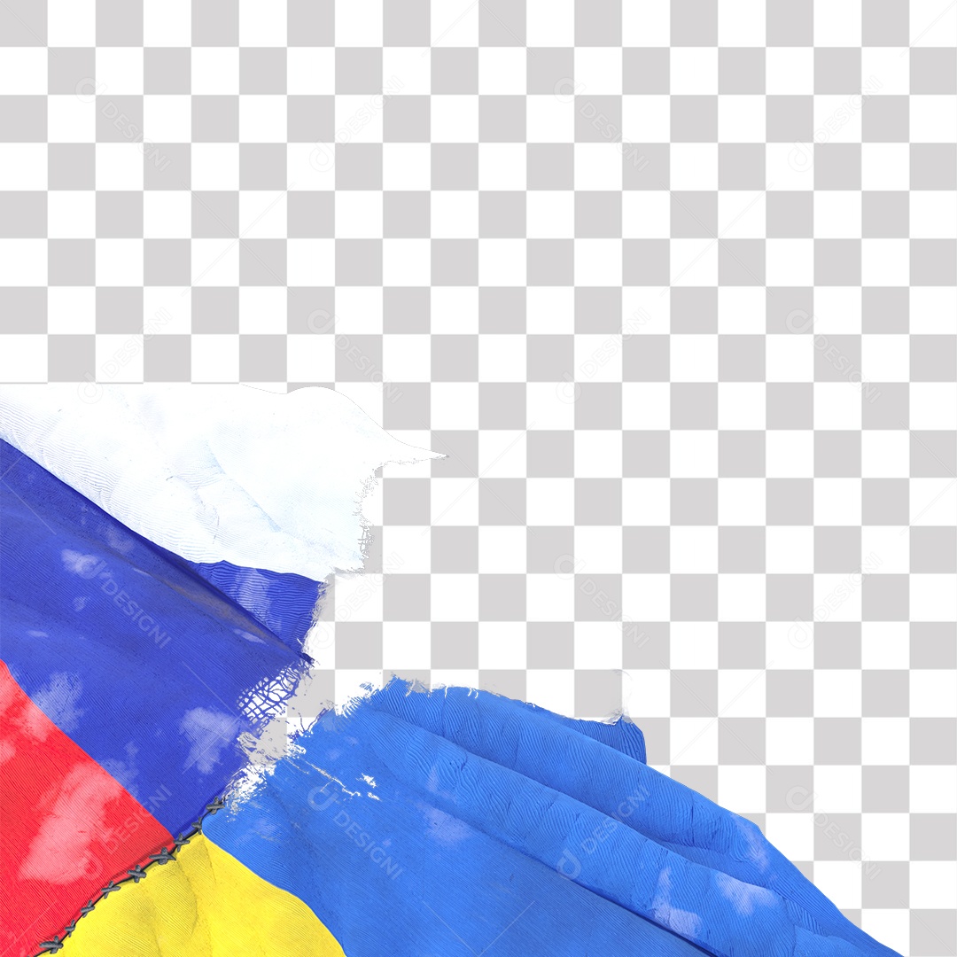 Tecido colorido rasgado PNG Transparente