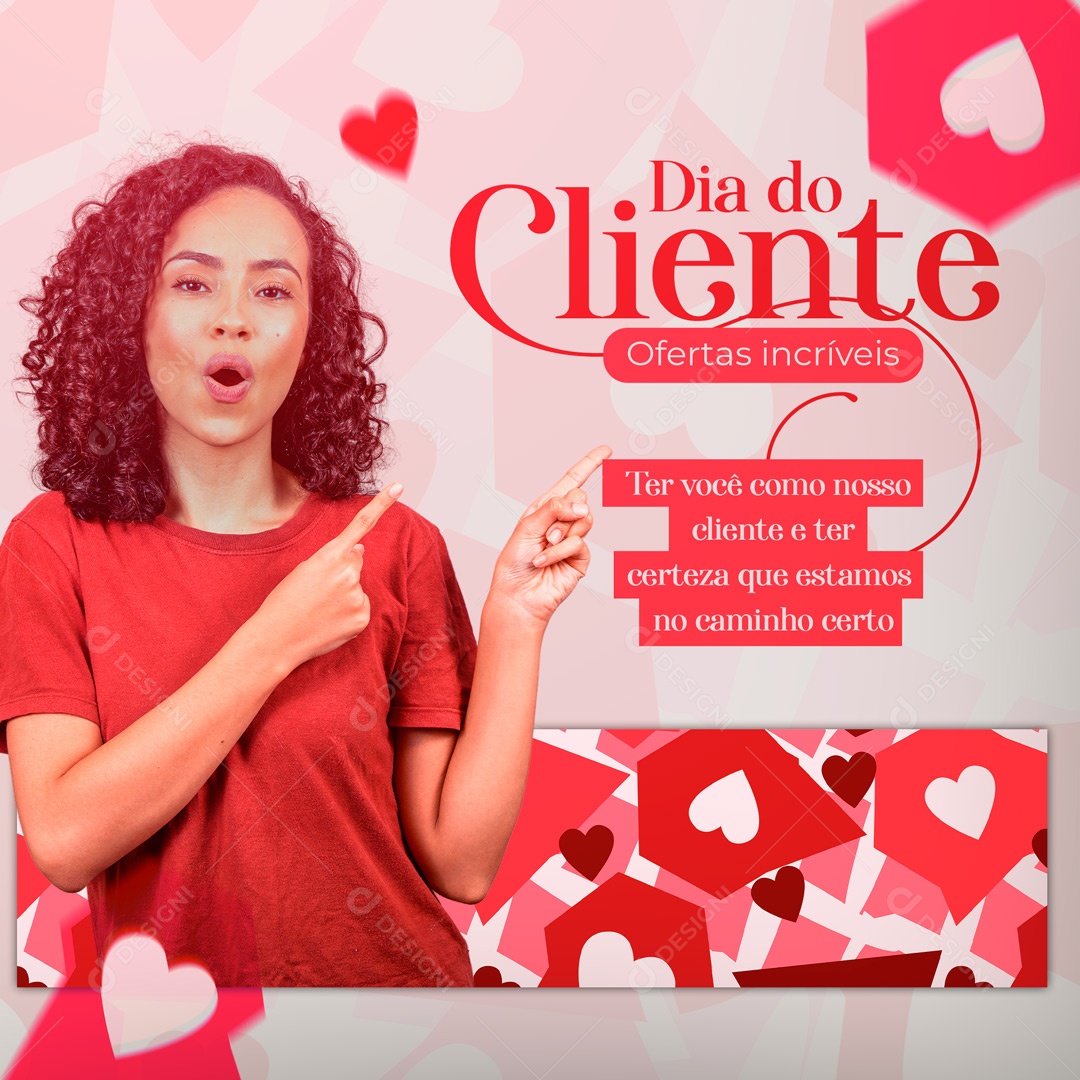 Social Media Dia do Cliente 15 de Setembro Ofertas Incríveis PSD Editável