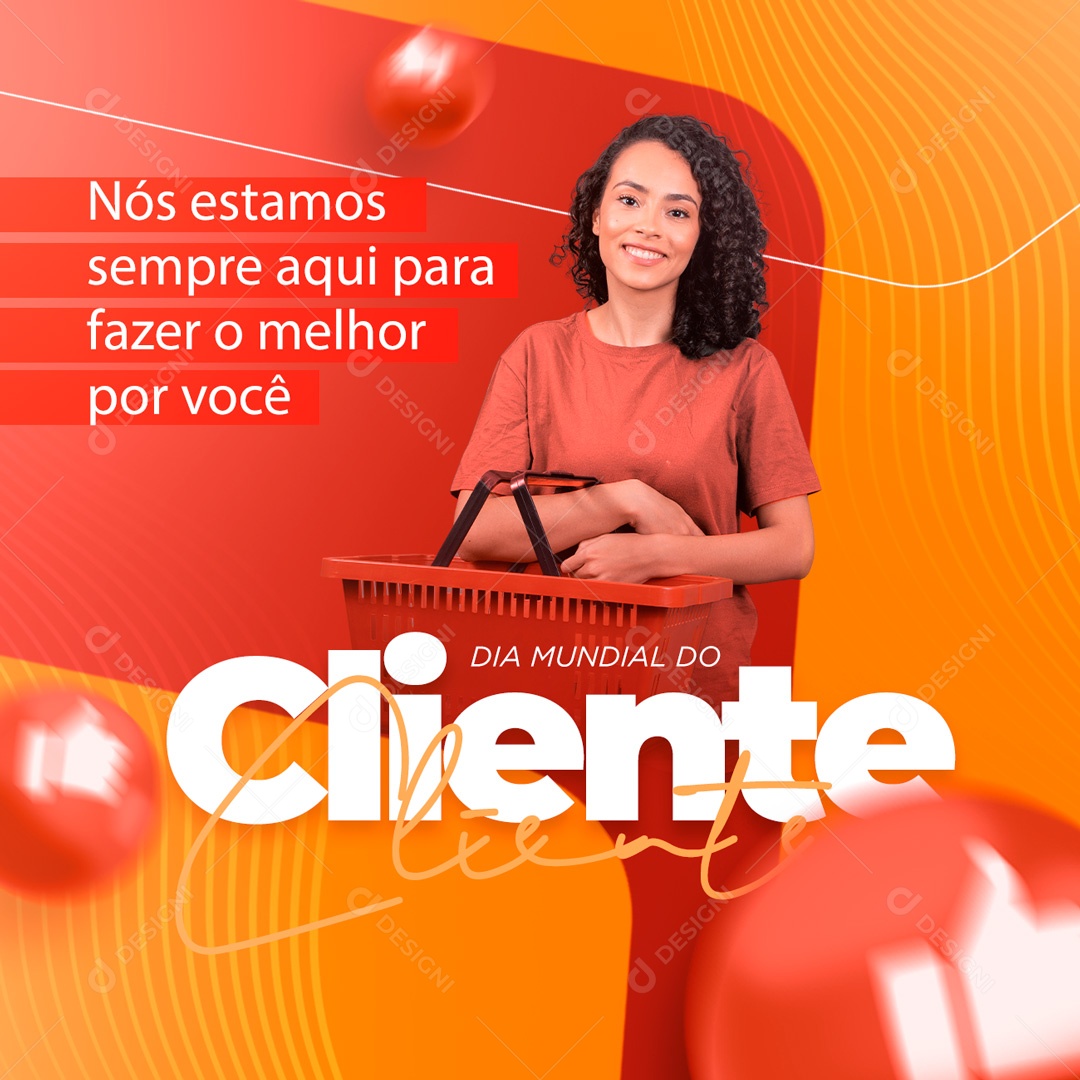 Social Media Feliz Dia do Cliente 15 de Setembro PSD Editável