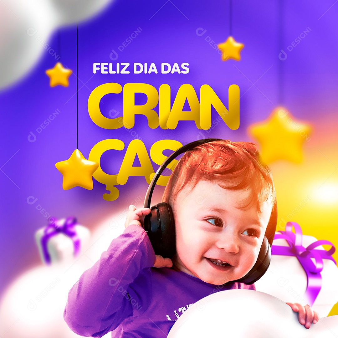 Dia Das Crianças Data Comemorativa Social Media PSD Editável