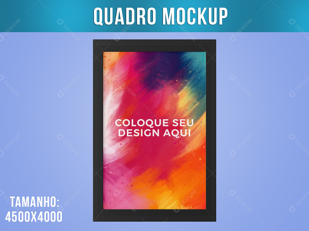 Moldura Quadro de Parede Mockup PSD