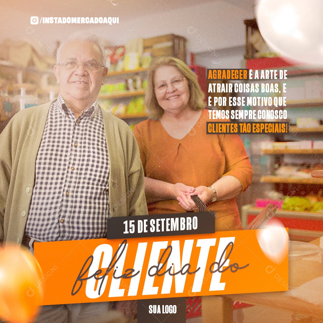 Dia Do Cliente Data Comemorativa 15 De Setembro Social Media PSD Editável