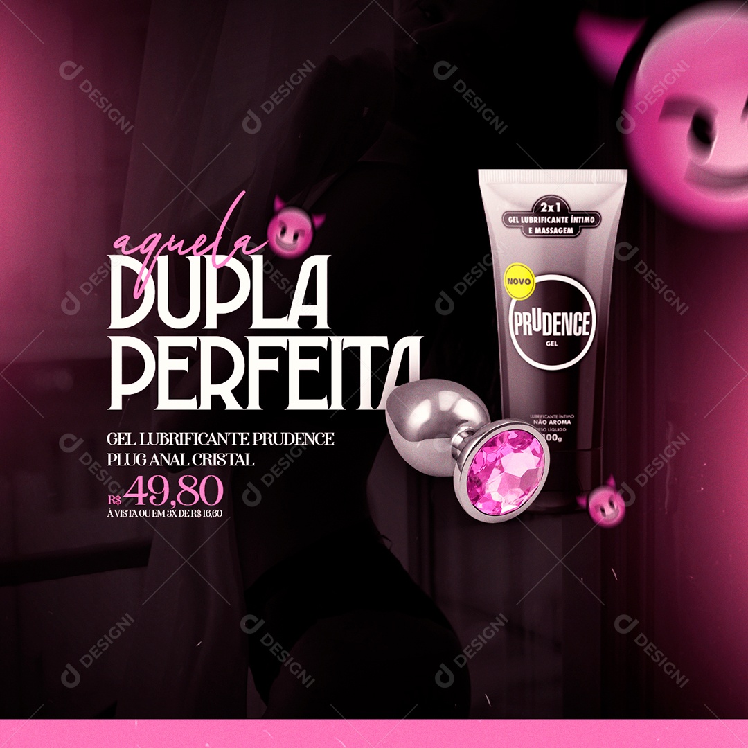 Aquela dupla Perfeita Sex Shop Social Media PSD Editável