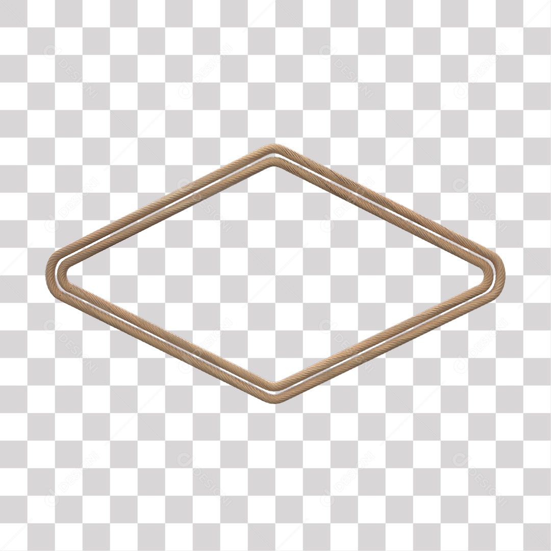 Cordas 3D Elemento para Composição PNG Transparente