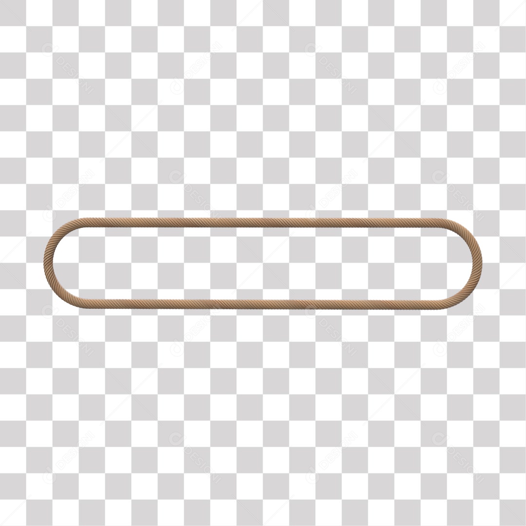Corda Elemento 3D para Composição PNG Transparente