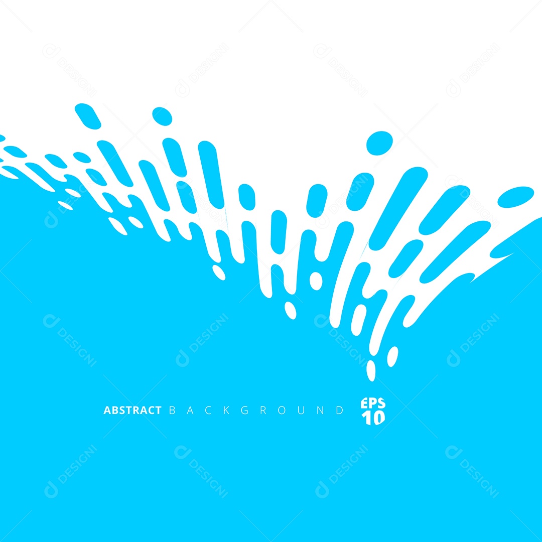 Linhas arredondadas azuis abstratas de meio-tom distorcem a transição.