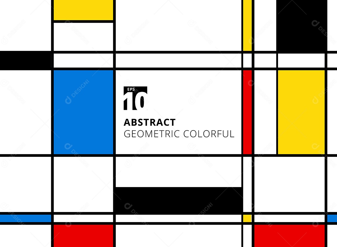 Padrão geométrico abstrato colorido para replicação contínua de sagacidade