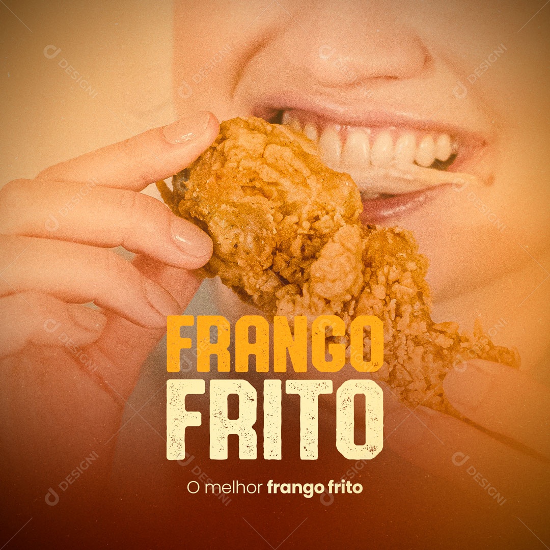 Social Media O Melhor Frango Frito PSD Editável