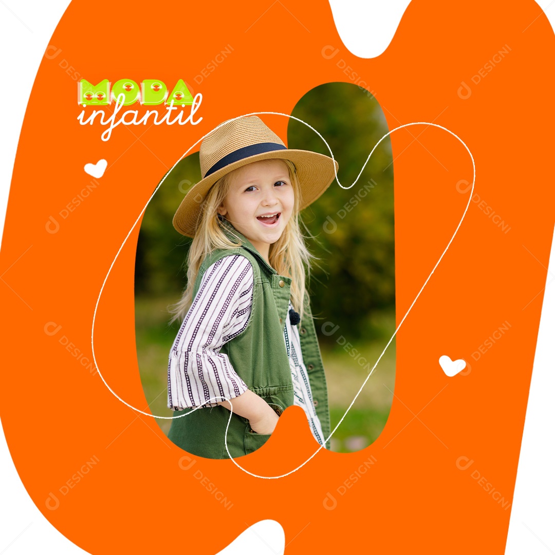 Post Moda Infantil Nova Coleção Social Media PSD Editável