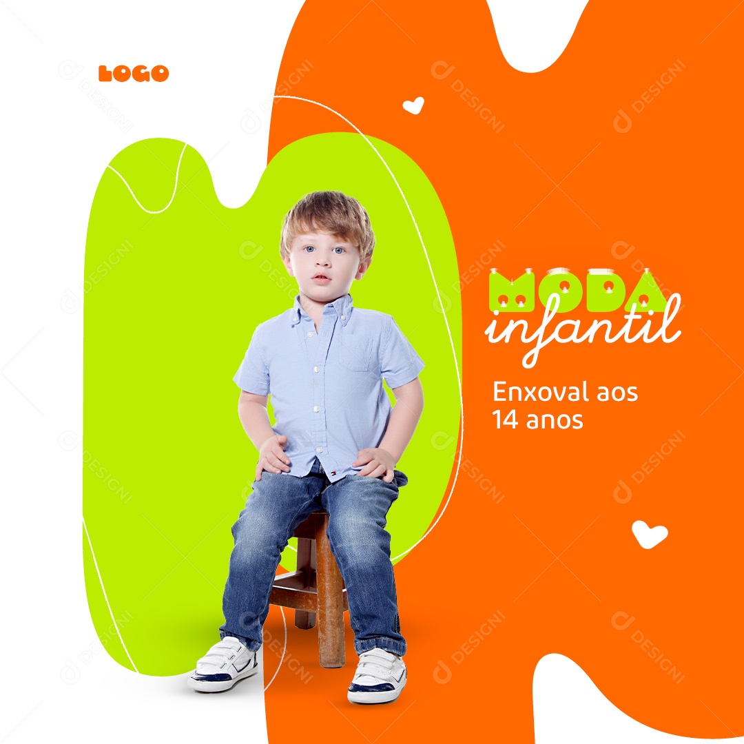 Post Moda Infantil Social Media PSD Editável