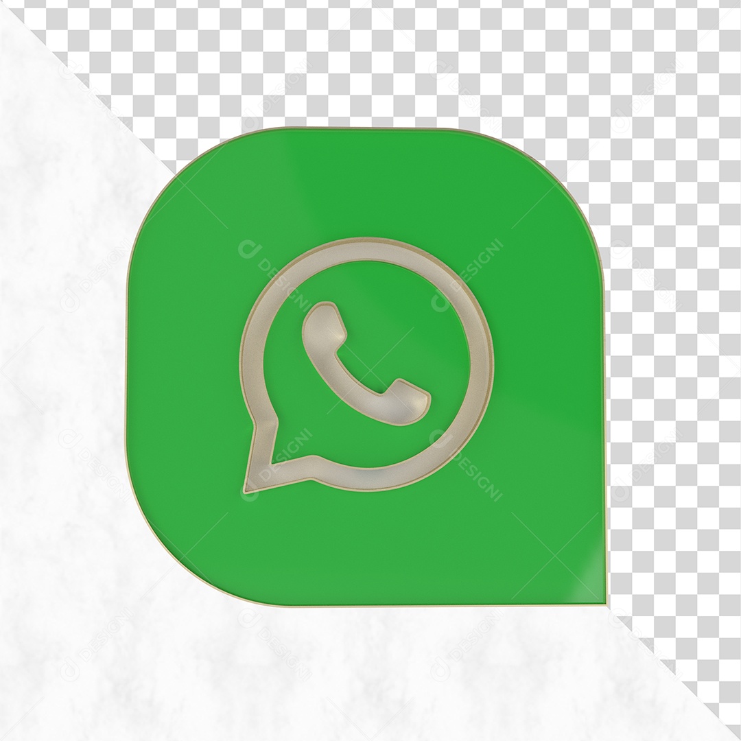 Whatsapp Elemento 3D Para Composição PSD