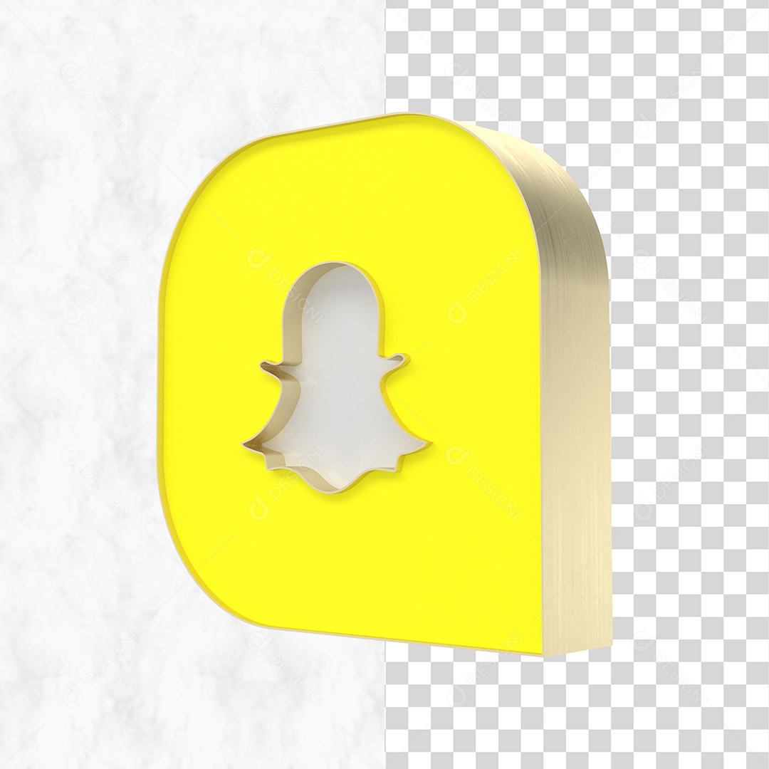 Snapchat Elemento 3D Para Composição PSD