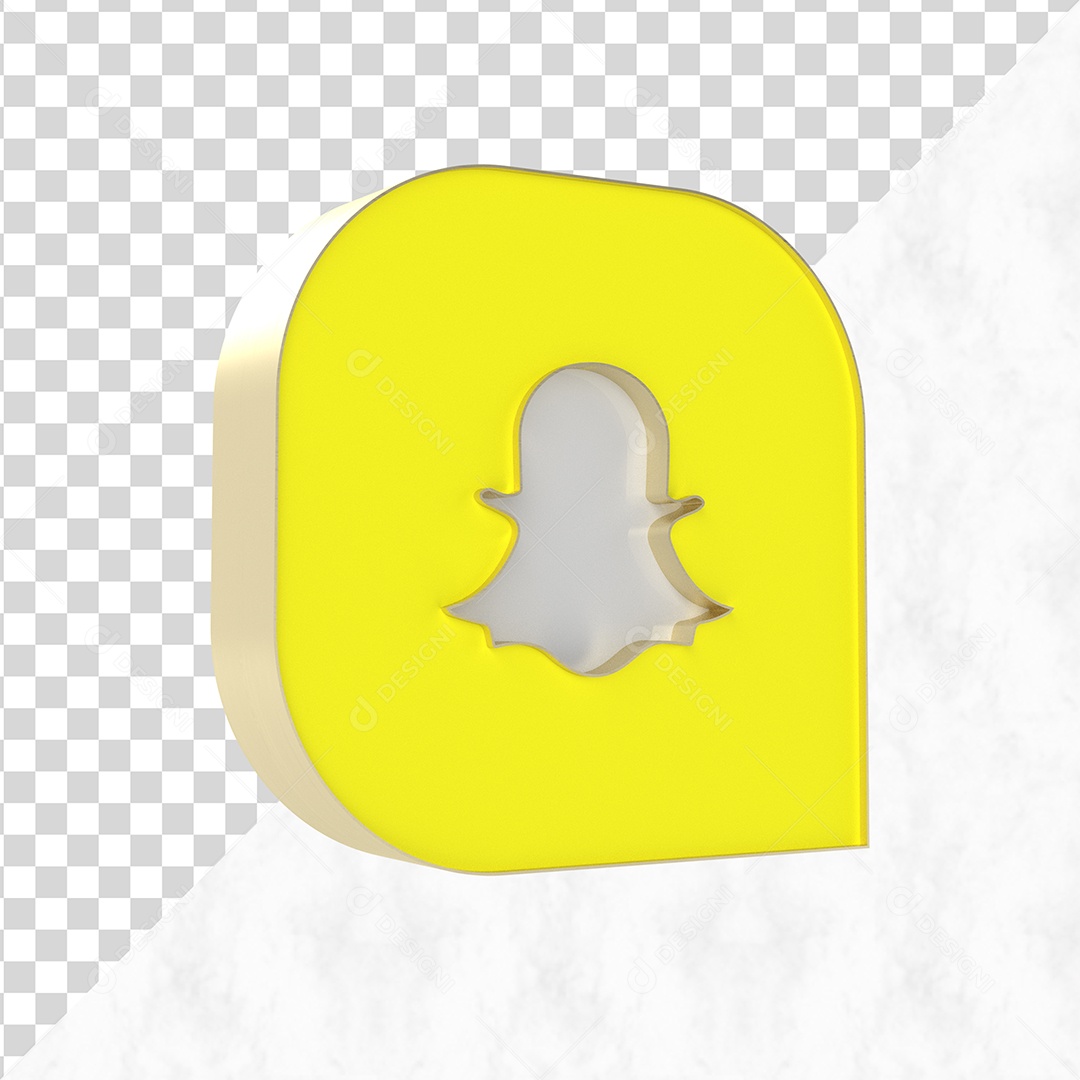 Elemento 3D Snapchat Para Composição PSD