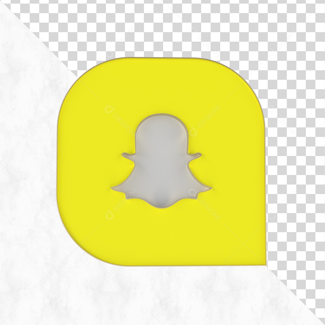 Snapchat Elemento 3D Para Composição PSD