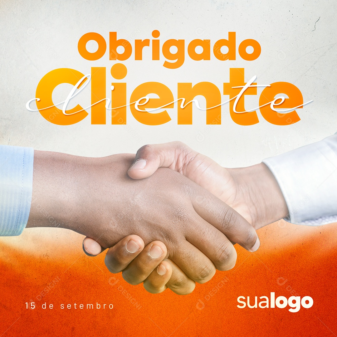 Obrigado Cliente 15 de Setembro Dia Do Cliente Social Media PSD Editável