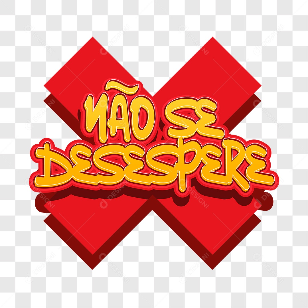 Lettering Não Se Desespere EPS + PNG