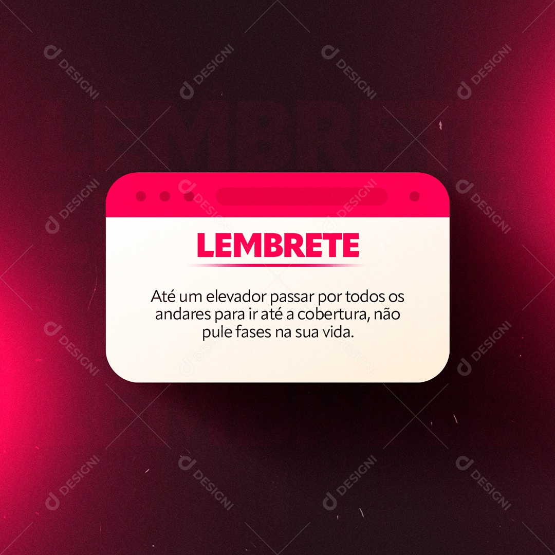 Social Media Digital Influencer Reminder Up An Elevator Editable PSD