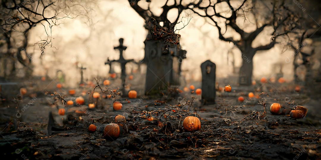Cenário de Halloween
