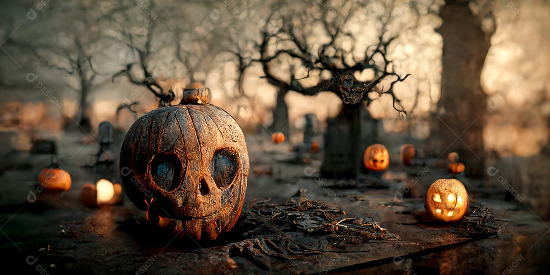 Cenário de Halloween