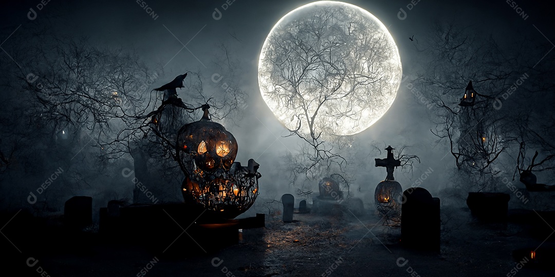 Cenário de Halloween