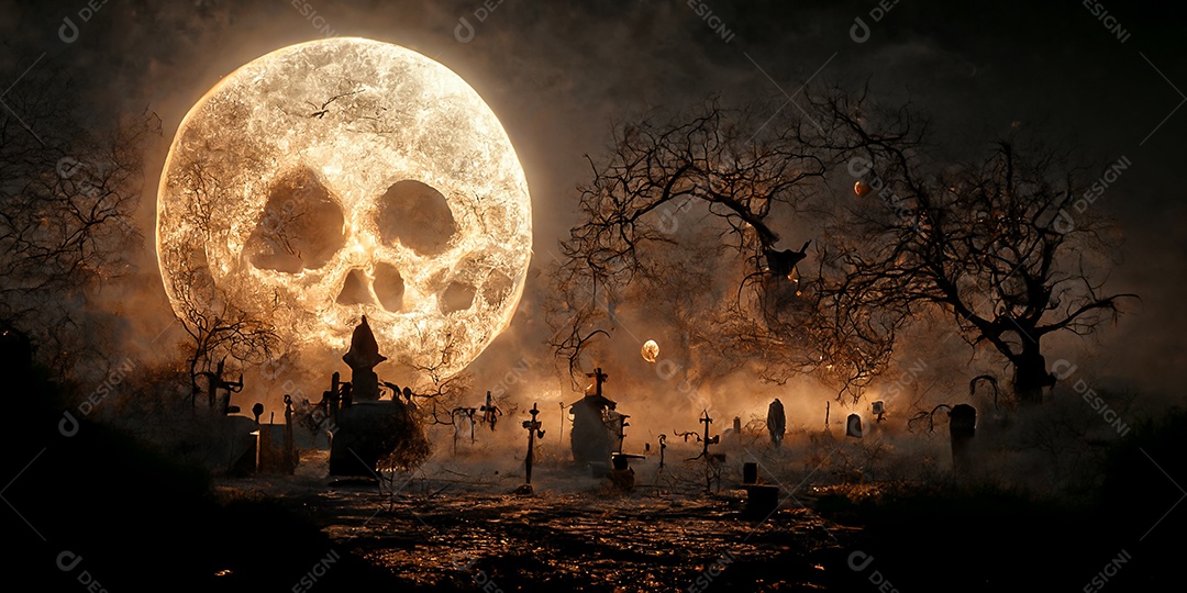 Cenário de Halloween