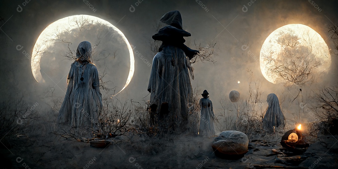 Cenário de Halloween