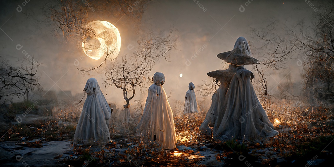 Cenário de Halloween