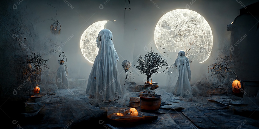 Cenário de Halloween