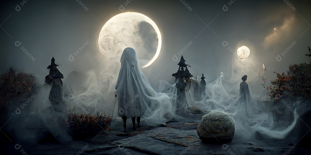 Cenário de Halloween