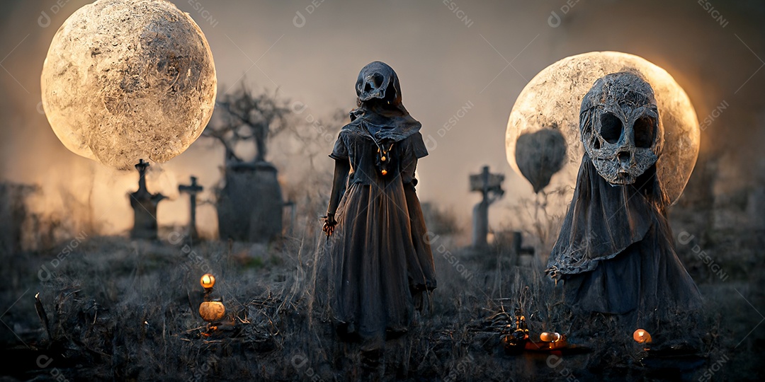 Cenário de Halloween