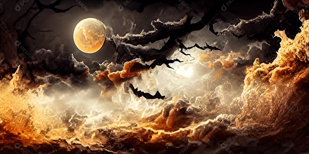 Cenário de Halloween