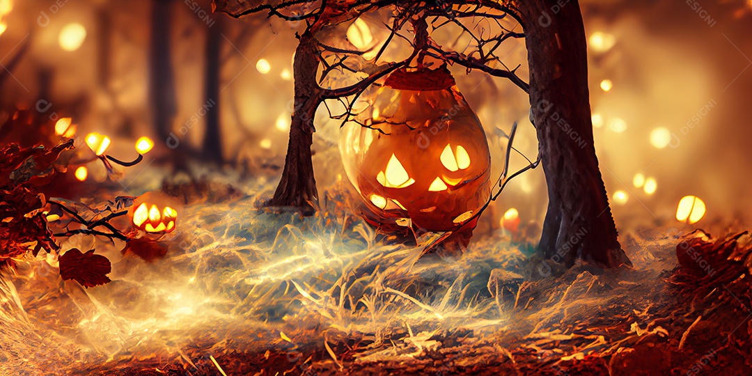 Cenário de Halloween