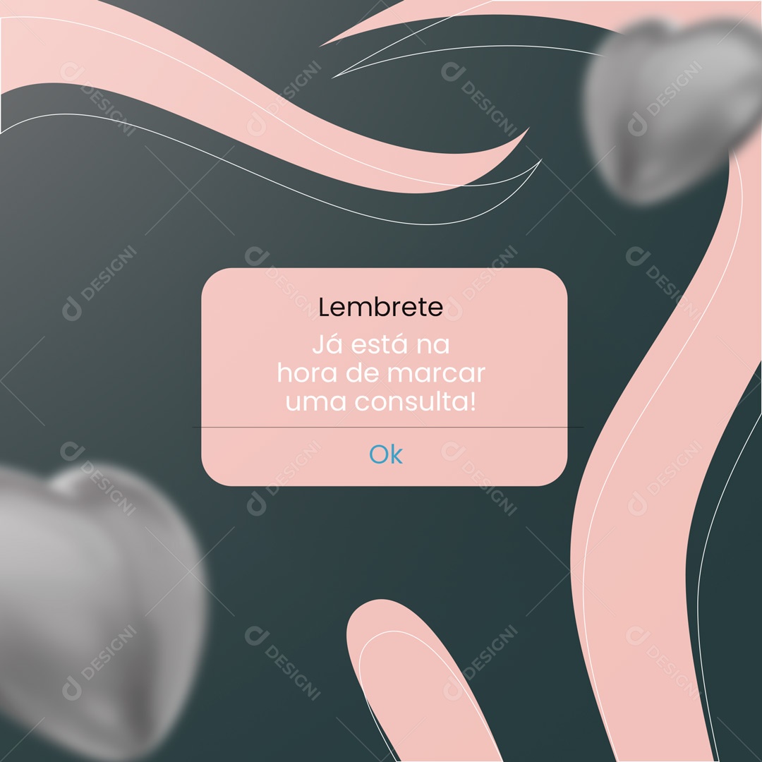 Social Media Lembre Dentista Está na Hora de Marcar uma Consulta PSD Editável