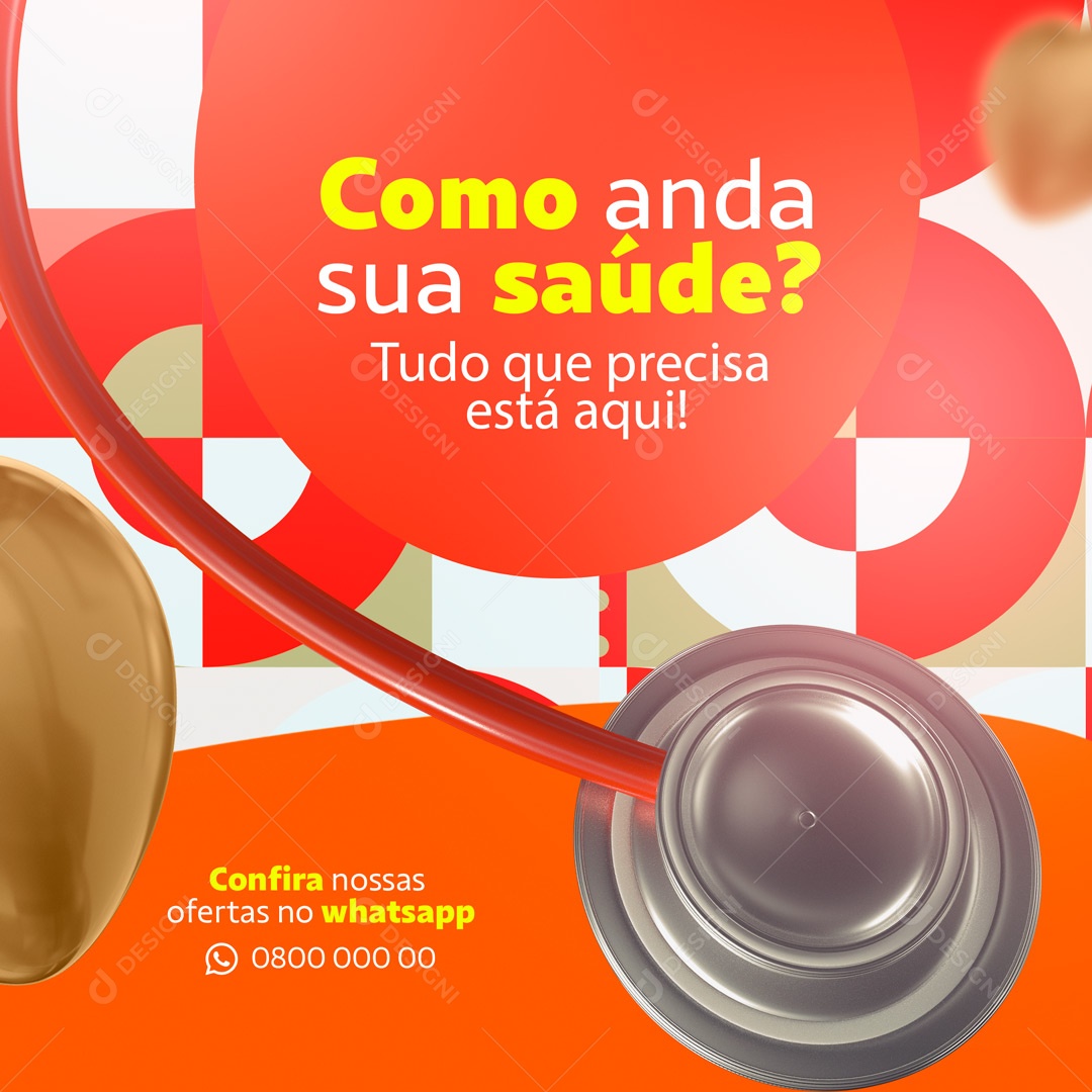 Post Farmácia Drogaria Social Media PSD Editável